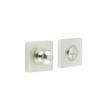 Click Here To Enlarge This Photo Of BUR-80SN-150SN Frelan Hardware Burlington Turn & Release (Inner 1) Square Plain Rose Satin Nickel