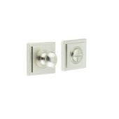 BUR-80SN-152SN Frelan Hardware Burlington Turn & Release (Inner 1) Square Stepped Rose Satin Nickel