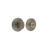 BUR-81AB-51AB Frelan Hardware Burlington Turn & Release (Inner 3) Chamfered Rose Antique Brass