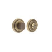 BUR-81AB-52AB Frelan Hardware Burlington Turn & Release (Inner 3) Stepped Rose Antique Brass