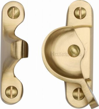 Click Here To Enlarge This Photo Of V2060-SB Heritage Brass Fitch Pattern Sash Fastener Satin Brass Finish