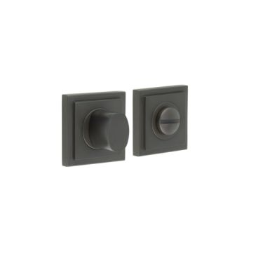 Click Here To Enlarge This Photo Of BUR-81DB-152DB Frelan Hardware Burlington Turn & Release (Inner 3) Square Stepped Rose Dark Bronze