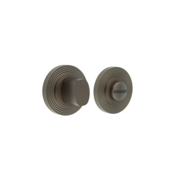 Click Here To Enlarge This Photo Of BUR-81DB-53DB Frelan Hardware Burlington Turn & Release (Inner 3) Reeded Rose Dark Bronze