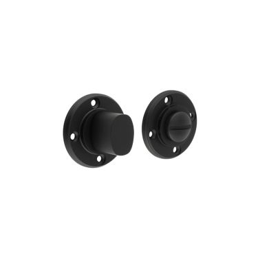 Click Here To Enlarge This Photo Of BUR81MB Frelan Hardware Burlington Turns & Release (Inner 3) (No Outer Rose) Matt Black