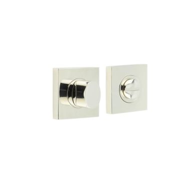 Click Here To Enlarge This Photo Of BUR-81PN-150PN Frelan Hardware Burlington Turn & Release (Inner 3) Square Plain Rose Polished Nickel
