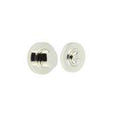 BUR-81PN-50PN Frelan Hardware Burlington Turn & Release (Inner 3) Plain Rose Polished Nickel