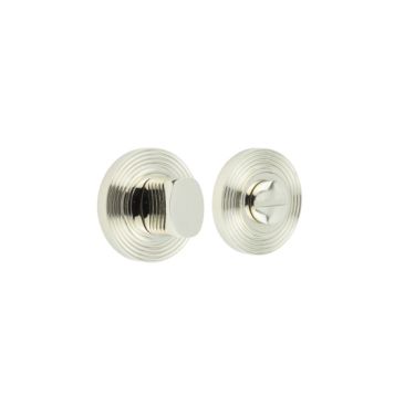 Click Here To Enlarge This Photo Of BUR-81PN-53PN Frelan Hardware Burlington Turn & Release (Inner 3) Reeded Rose Polished Nickel