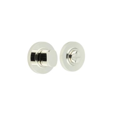 Click Here To Enlarge This Photo Of BUR-81PN-55PN Frelan Hardware Burlington Turn & Release (Inner 3) Knurled Rose Polished Nickel