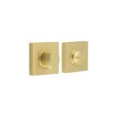 BUR-81SB-150SB Frelan Hardware Burlington Turn & Release (Inner 3) Square Plain Rose Satin Brass