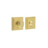 BUR-81SB-152SB Frelan Hardware Burlington Turn & Release (Inner 3) Square Stepped Rose Satin Brass