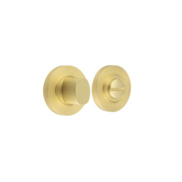 Click Here To Enlarge This Photo Of BUR-81SB-50SB Frelan Hardware Burlington Turn & Release (Inner 3) Plain Rose Satin Brass