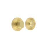 BUR-81SB-53SB Frelan Hardware Burlington Turn & Release (Inner 3) Reeded Rose Satin Brass