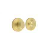 BUR-81SB-55SB Frelan Hardware Burlington Turn & Release (Inner 3) Knurled Rose Satin Brass