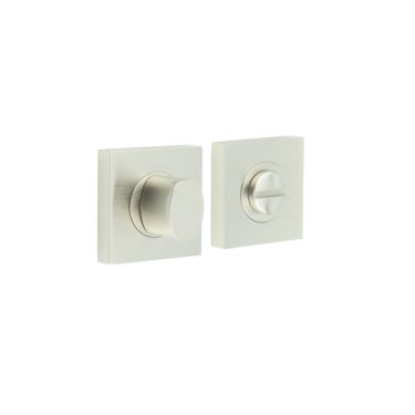 Click Here To Enlarge This Photo Of BUR-81SN-150SN Frelan Hardware Burlington Turn & Release (Inner 3) Square Plain Rose Satin Nickel