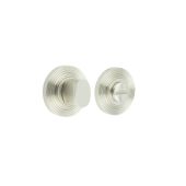 BUR-81SN-53SN Frelan Hardware Burlington Turn & Release (Inner 3) Reeded Rose Satin Nickel
