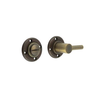Click Here To Enlarge This Photo Of BUR82AB Frelan Hardware Burlington Easy Turn & Release (No Outer Rose) Antique Brass