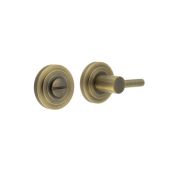 BUR-82AB-52AB Frelan Hardware Burlington Easy Turn & Release on Stepped Rose Antique Brass