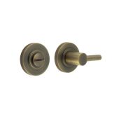 BUR-82AB-55AB Frelan Hardware Burlington Easy Turn & Release on Knurled Rose Antique Brass