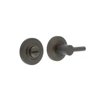 BUR-82DB-51DB Frelan Hardware Burlington Easy Turn & Release on Chamfered Rose Dark Bronze