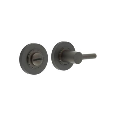 Click Here To Enlarge This Photo Of BUR-82DB-55DB Frelan Hardware Burlington Easy Turn & Release on Knurled Rose Dark Bronze