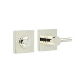 BUR-82PN-150PN Frelan Hardware Burlington Easy Turn & Release on Square Plain Rose Polished Nickel