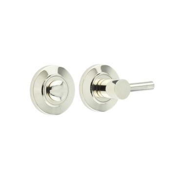 Click Here To Enlarge This Photo Of BUR-82PN-51PN Frelan Hardware Burlington Easy Turn & Release on Chamfered Rose Polished Nickel