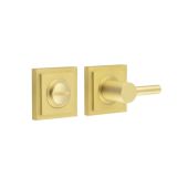 BUR-82SB-152SB Frelan Hardware Burlington Easy Turn & Release on Square Stepped Rose Satin Brass