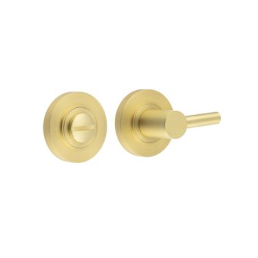 Click Here To Enlarge This Photo Of BUR-82SB-50SB Frelan Hardware Burlington Easy Turn & Release on Plain Rose Satin Brass