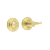 BUR-82SB-52SB Frelan Hardware Burlington Easy Turn & Release on Stepped Rose Satin Brass