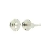 BUR82SN Frelan Hardware Burlington Easy Turn & Release (No Outer Rose) Satin Nickel