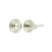BUR-82SN-53SN Frelan Hardware Burlington Easy Turn & Release on Reeded Rose Satin Nickel