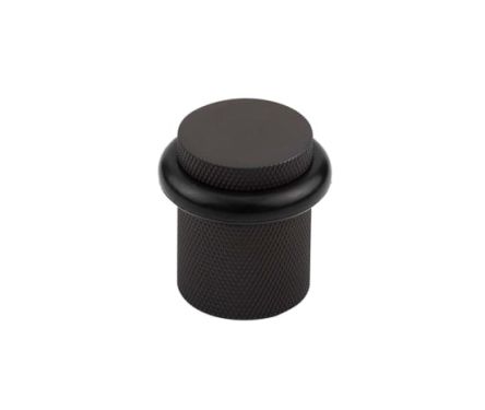 Click Here To Enlarge This Photo Of BUR964DB Frelan Hardware Burlington Knurled Floor Mounted Door Stop 40mm Dia Dark Bronze