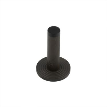 Click Here To Enlarge This Photo Of BUR-968DB-974DB Frelan Hardware Burlington Knurled 75mm Wall Mounted Door Stop (Reeded Rose) Dark Bronze