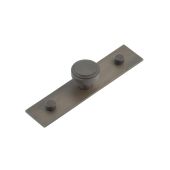 HOX-1030DB-5090DB Frelan Hardware Hoxton Cropley Cupboard Knob 30mm on Plain Backplate Dark Bronze