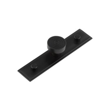 Click Here To Enlarge This Photo Of HOX-1130MB-6090MB Frelan Hardware Hoxton Murray Cupboard Knob 30mm on Stepped Backplate Matt Black