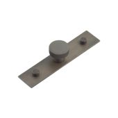 HOX-130DB-5090DB Frelan Hardware Hoxton Wenlock Cupboard Knob 30mm on Plain Backplate Dark Bronze