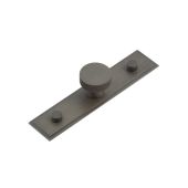 HOX-130DB-6090DB Frelan Hardware Hoxton Wenlock Cupboard Knob 30mm on Stepped Backplate Dark Bronze
