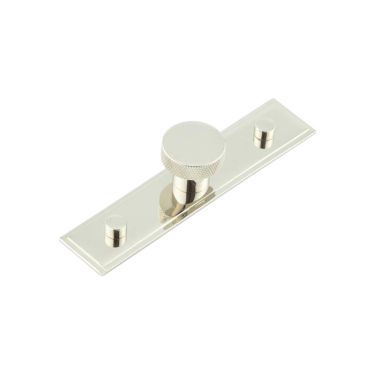 Click Here To Enlarge This Photo Of HOX-130PN-6090PN Frelan Hardware Hoxton Wenlock Cupboard Knob 30mm on Stepped Backplate Polished Nickel