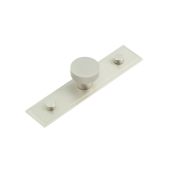 HOX-130SN-6090SN Frelan Hardware Hoxton Wenlock Cupboard Knob 30mm on Stepped Backplate Satin Nickel