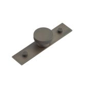 HOX-140DB-5090DB Frelan Hardware Hoxton Wenlock Cupboard Knob 40mm on Plain Backplate Dark Bronze