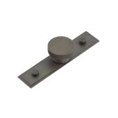 HOX-140DB-6090DB Frelan Hardware Hoxton Wenlock Cupboard Knob 40mm on Stepped Backplate Dark Bronze