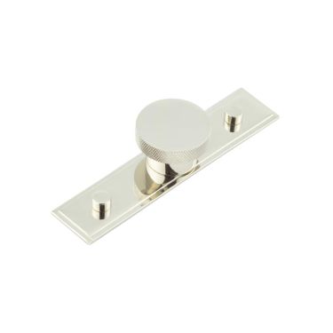 Click Here To Enlarge This Photo Of HOX-140PN-6090PN Frelan Hardware Hoxton Wenlock Cupboard Knob 40mm on Stepped Backplate Polished Nickel