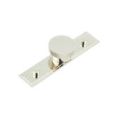 HOX-140PN-6090PN Frelan Hardware Hoxton Wenlock Cupboard Knob 40mm on Stepped Backplate Polished Nickel