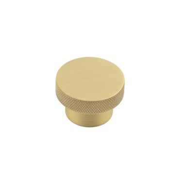 Click Here To Enlarge This Photo Of HOX140SB Frelan Hardware Hoxton Wenlock Cupboard Knob 40mm Satin Brass