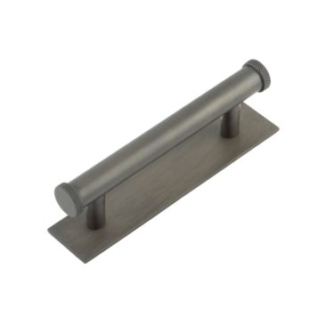 Click Here To Enlarge This Photo Of HOX-150DB-5050DB Frelan Hardware Hoxton Wenlock Cabinet Handle 96mm on Plain Backplate Dark Bronze