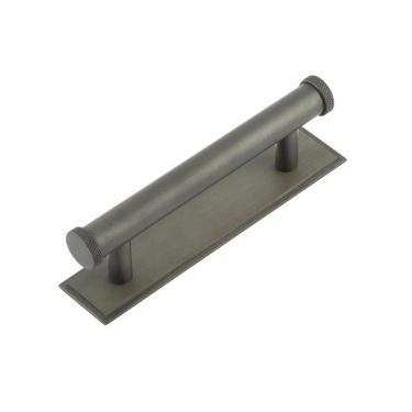 Click Here To Enlarge This Photo Of HOX-150DB-6050DB Frelan Hardware Hoxton Wenlock Cabinet Handle 96mm on Stepped Backplate Dark Bronze
