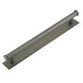 HOX-160DB-6060DB Frelan Hardware Hoxton Wenlock Cabinet Handle 224mm on Stepped Backplate Dark Bronze