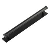 HOX-160MB-5060MB Frelan Hardware Hoxton Wenlock Cabinet Handle 224mm on Plain Backplate Matt Black