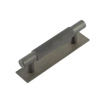 Click Here To Enlarge This Photo Of HOX-2050DB-5050DB Frelan Hardware Hoxton Taplow Cabinet Handle 96mm on Plain Backplate Dark Bronze