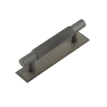 Click Here To Enlarge This Photo Of HOX-2050DB-6050DB Frelan Hardware Hoxton Taplow Cabinet Handle 96mm on Stepped Backplate Dark Bronze